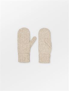 BECK SØNDERGAARD LUFFER, CABLE MITTENS, BIRCH WHITE